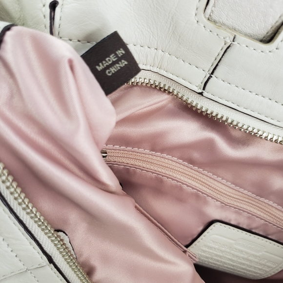 Coach 17041 Audrey Leigh Laser Cut Perforated Ivory Leather Tote Shoulder BagNWT - Picture 10 of 16